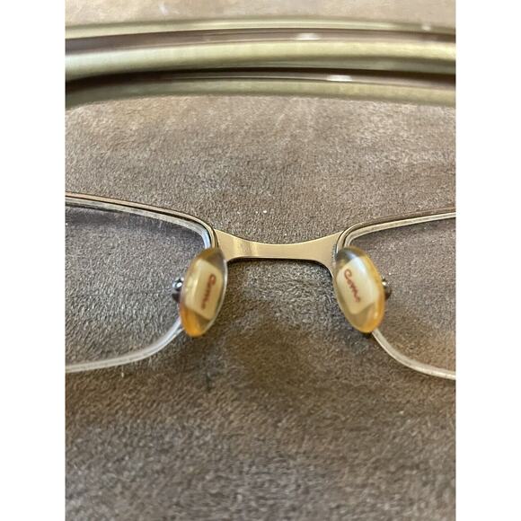 RARE CAMO C-282 EYEGLASSES GOLD FRAMES 22KGP ITALY 53[]19 135 Half Rim Frames - Picture 3 of 8